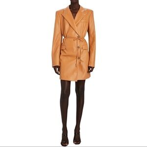NWT NANUSHKA Remi Vegan Leather Blazer Dress